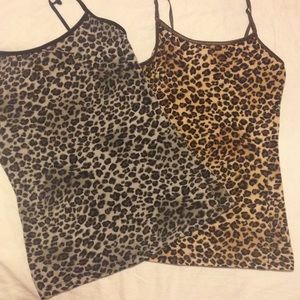 Cheetah print spaghetti straps