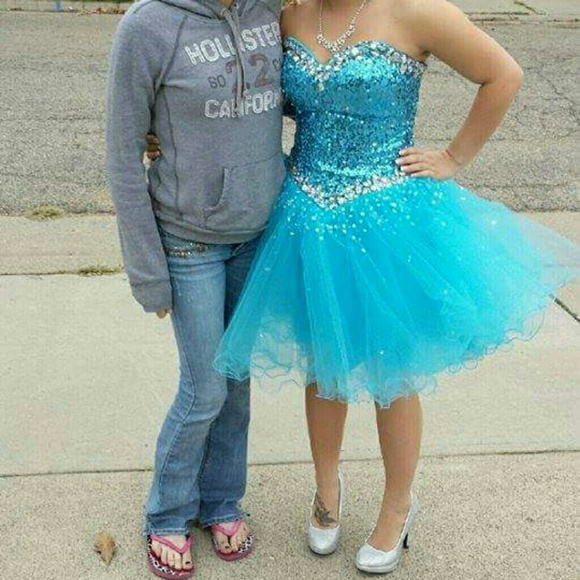 ❌🚫SOLD🚫❌Blue homecoming dress.