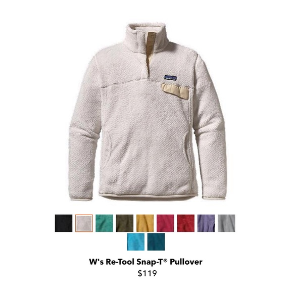Ivory Patagonia fleece pull over