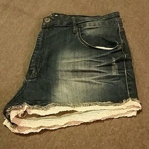 Denim shorts