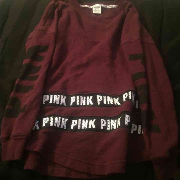 Maroon PINK varsitycrew(on hold )