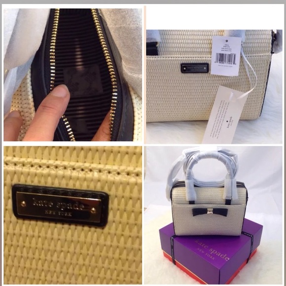 KateSpade Holly Street Ashton Leather & Straw Bag - Picture 3 of 5