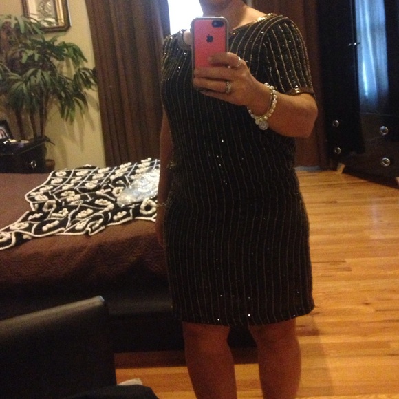 💋Boston Proper Formal Sequin Shift Dress💋 - Picture 4 of 4
