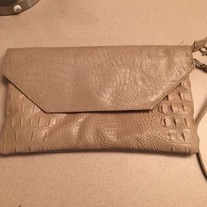 Nude envelope clutch
