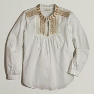 NWT JCrew peasant top
