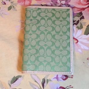 Coach passport holder authentic
