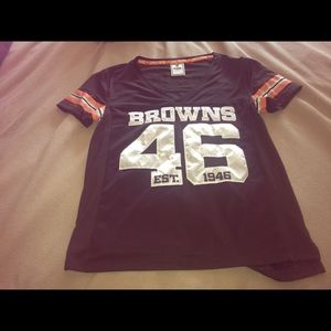 WORN ONCE!VS PINK Browns Jersey 🏈🏈