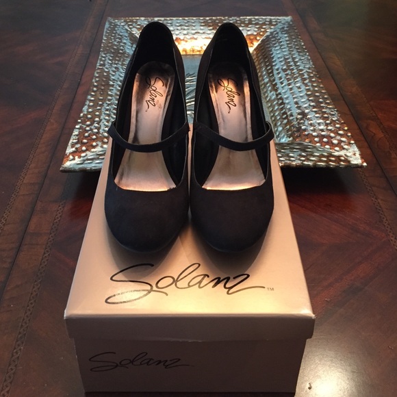 Black Mary Jane style heels