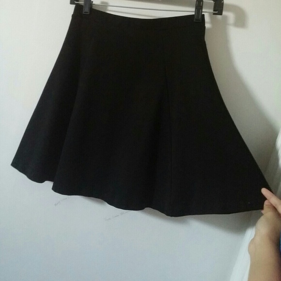 Black A Line Skater Skirt - Picture 1 of 3