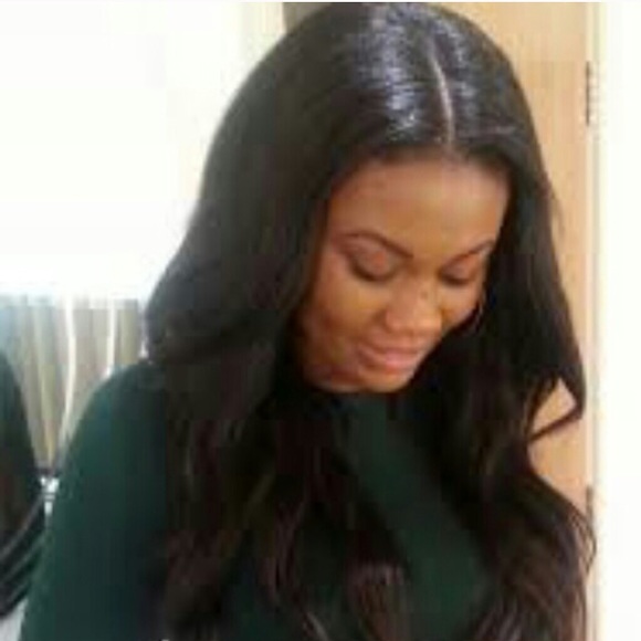 U Part wig with free closure.