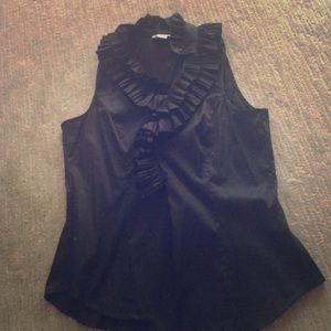 White House Black Market Sleeveless Black Top