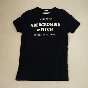 Navy Abercrombie & Fitch men's muscle tee. Medium