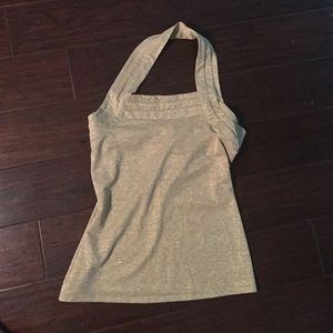 White House/Black Market gold halter