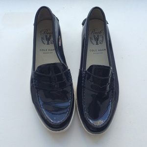 Cole Haan navy loafers