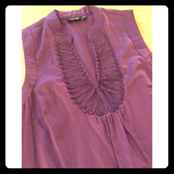 Jewel purple, sleeveless blouse