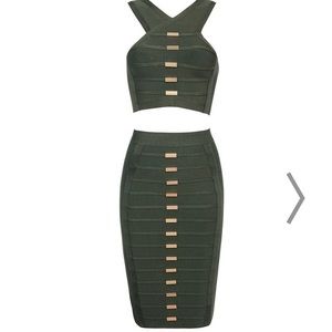 Sexy two piece bandage set