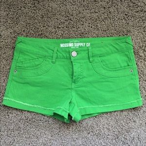 Mossimo Kelly green cuffed shorts // size 9