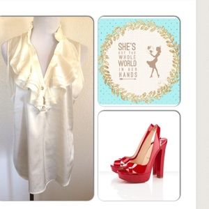 Beautiful Silky Ruffle Top