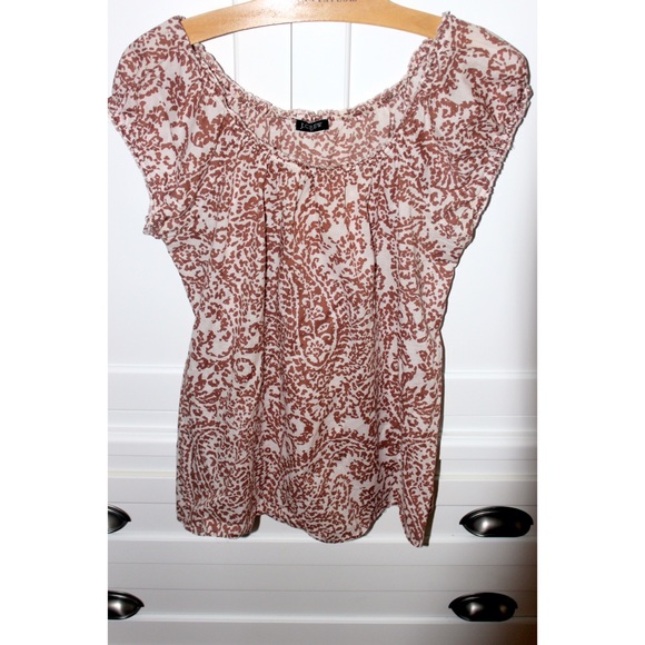 J Crew Paisley Top