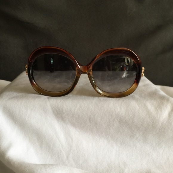 Authentic Balenciaga: Light Brown Sunglasses
