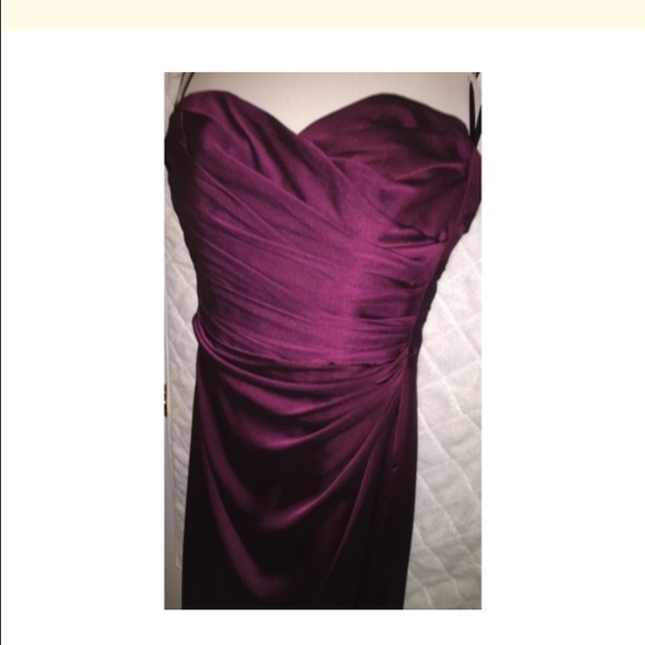 Aubergine/plum bridesmaid dress. - Picture 2 of 4