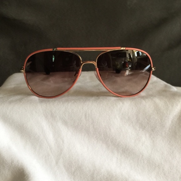 Authentic Balenciaga Orange/Gold Sunglasses