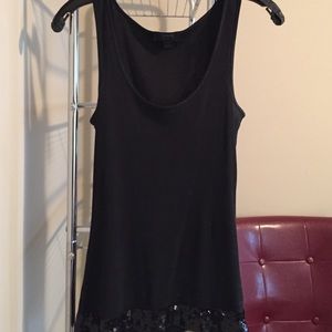Black tank sequins