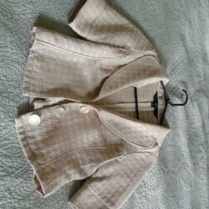 Cream coloroed cropped jacket