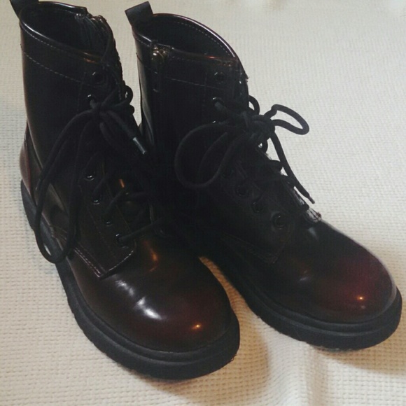 Maroon Doc Martens