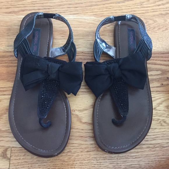 Material Girl Shoes - Material Girl Bow Sandals