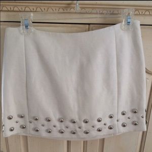White skirt from Bloomingdales! Stunning Back 🎉🎊