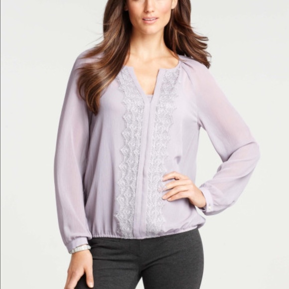 Beautiful sheer lavender blouse
