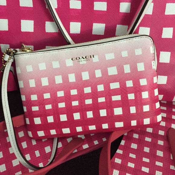 Coach Pink Gingham bundle Authentic reserved - Picture 4 of 4