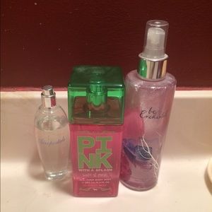 Aeropostale, pink, and bath and body sprays