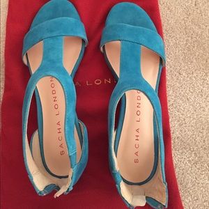 Sacha London Turquoise Zarina Sandals Size 8
