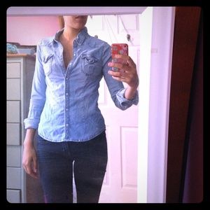 Jean button up