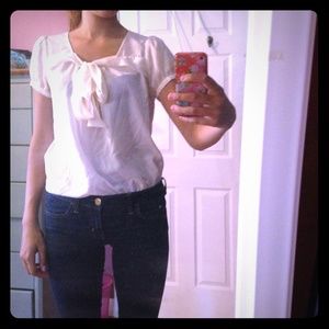 Chiffon cream top
