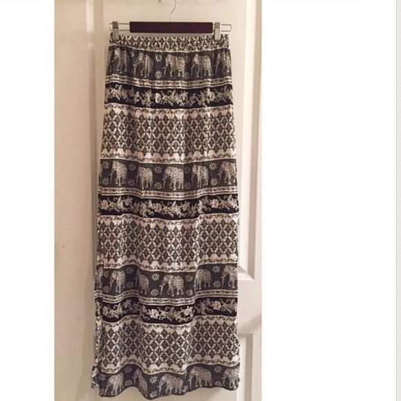 Boho maxi skirt