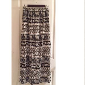 Boho maxi skirt