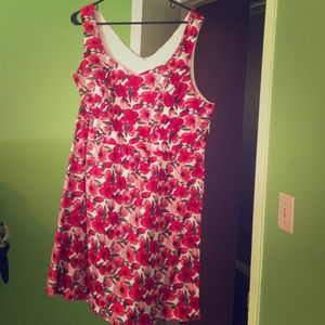 Forever 21 Plus Dress With Pink Flowers