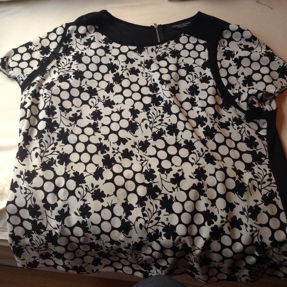 Dorothy Perkins Top With Polka Dots and Flowers