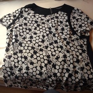 Dorothy Perkins Top With Polka Dots and Flowers