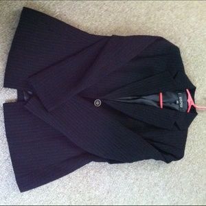 Black and white blazer