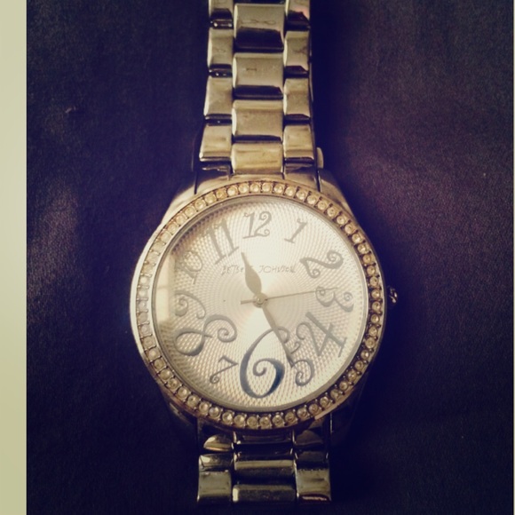 Silver Betsey Johnson Watch