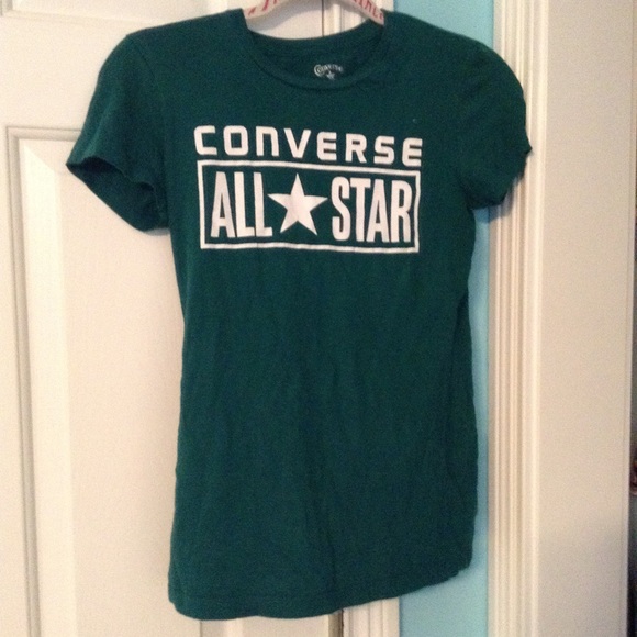Teal/Aqua/forest green converse top