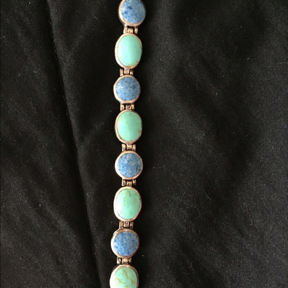 Turquoise silver bracelet