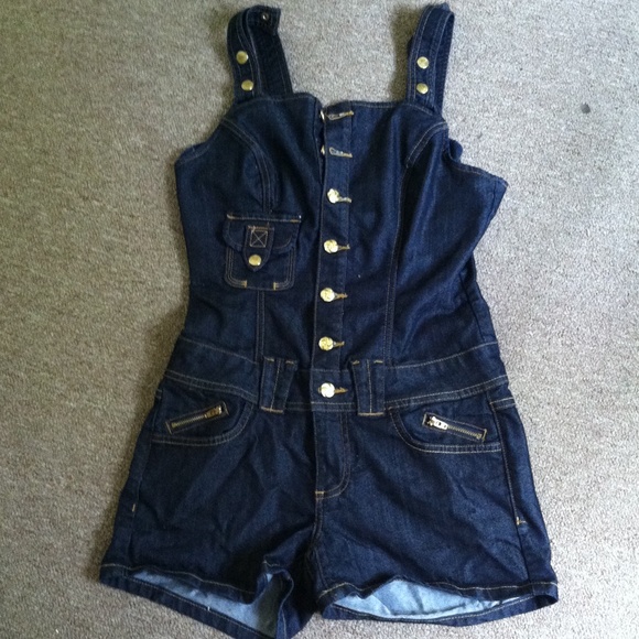 Baby Phat denim romper - Picture 1 of 2