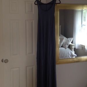 Blueish grey maxi dress