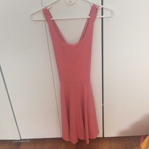 A pinkish Dress with beautiful cross back