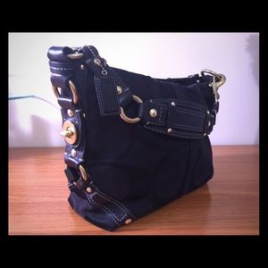 Authentic black coach purse